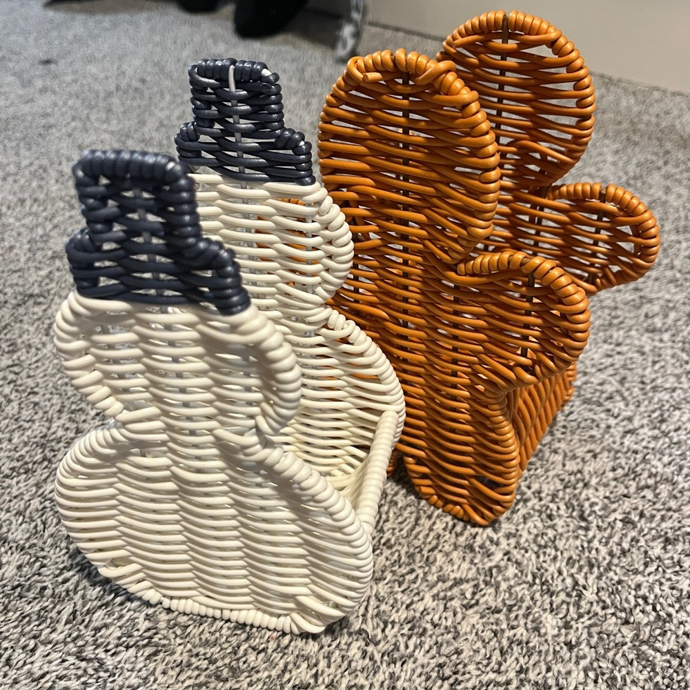 Target Woven Rattan Snowman & Gingerbread